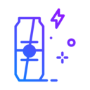 food,food and restaurant,drinks,can,bolt,lightning,energy drink,powerful ok 